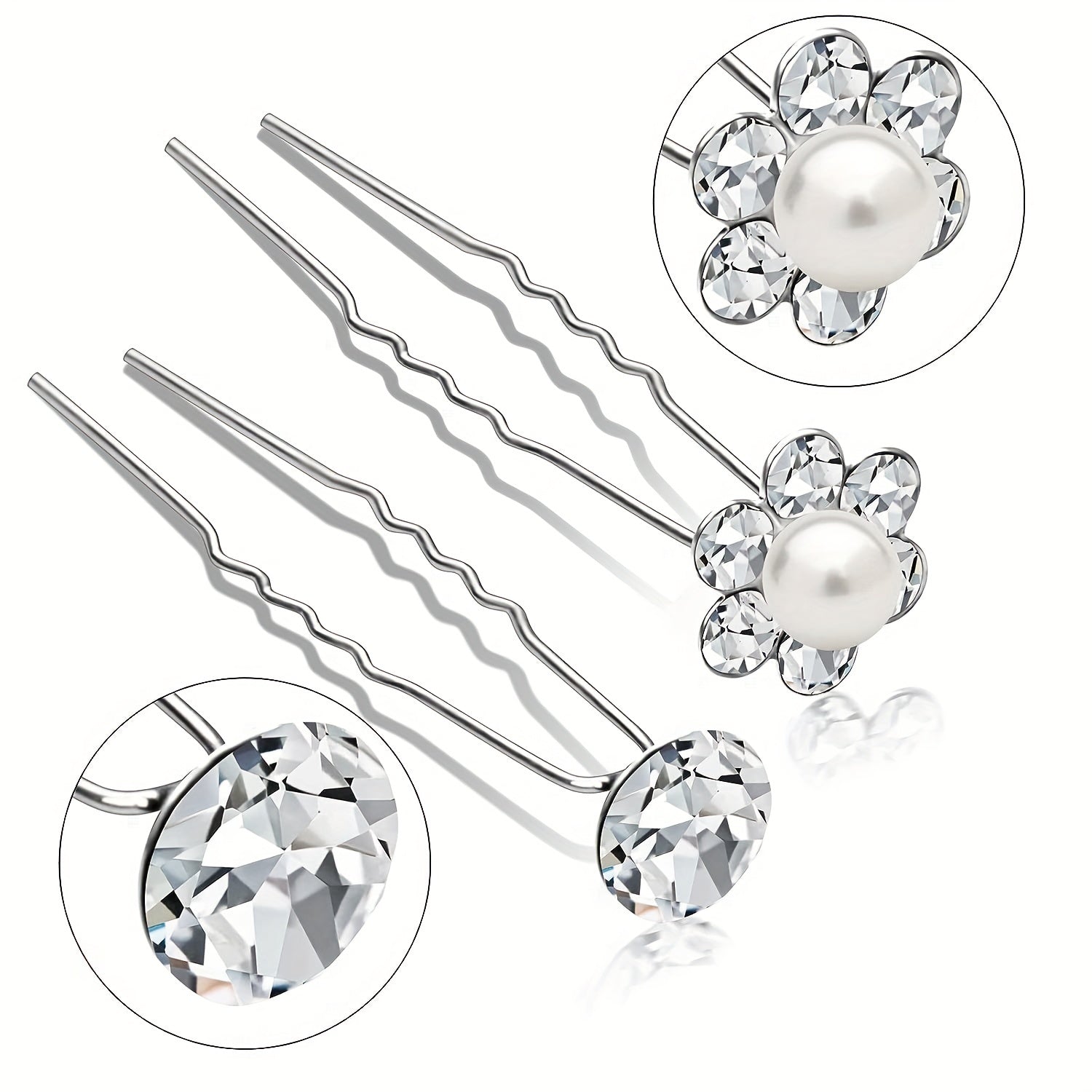 Rhinestone Hair Pins Bridal Wedding Hairpin Hair Accessories For Women