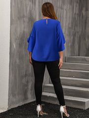  Bell Sleeve Wrap Blouse
