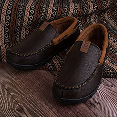Men's Casual No Tie Lightweight Slip On House Shoes