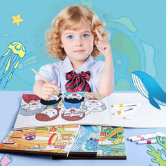 8K Pink Graffiti Coloring Book Toy Set