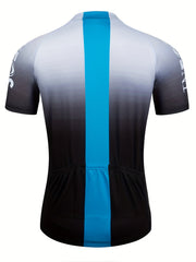 Gradient Cycling Jersey Quick Dry High Stretch Breathable