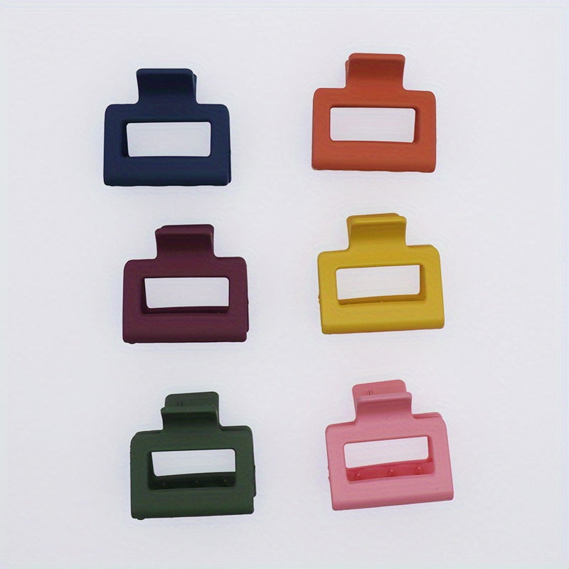 Small Hair Claw Clips For Thick Hair Square Non slip Strong Hold Hair Clips