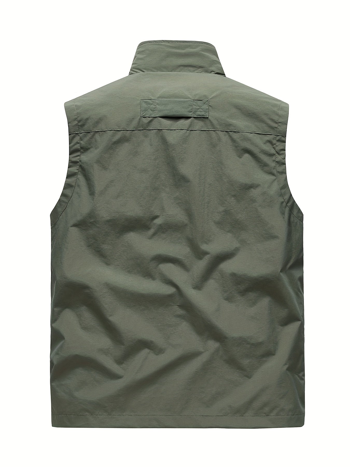 Men's Zipper Pockets Cargo Vest for Spring Summer