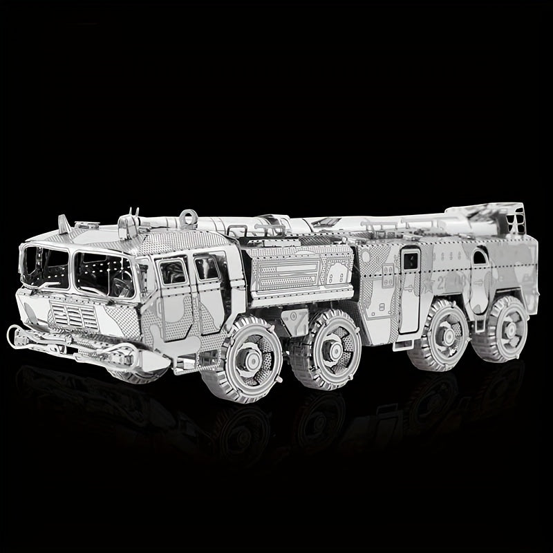 Missile Vehicle 3D Metal Puzzle Toy DIY Assembly Model