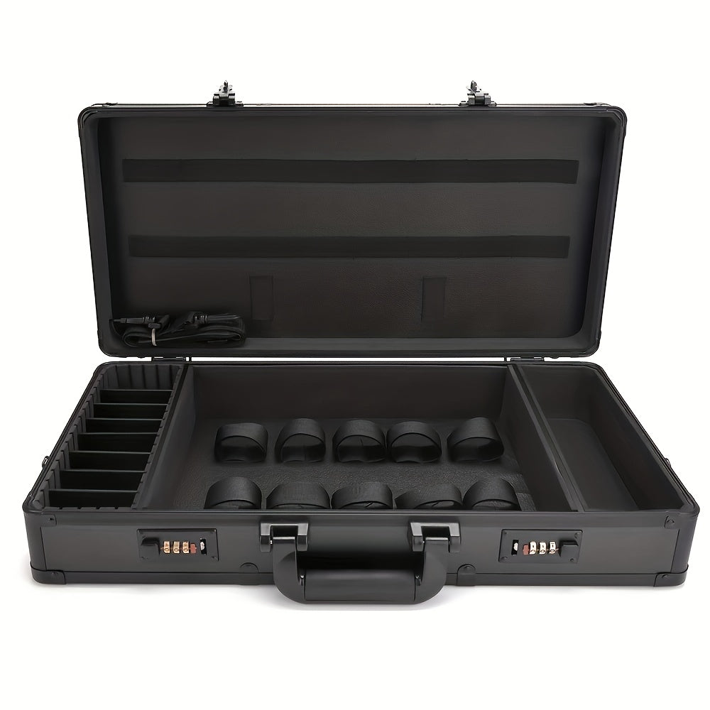 Barber Carrying Case Stylist Tool Box Hair Cutting Grooming Kit Storage