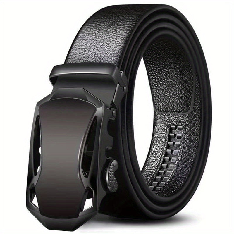 Men's Automatic Buckle PU Leather Belt