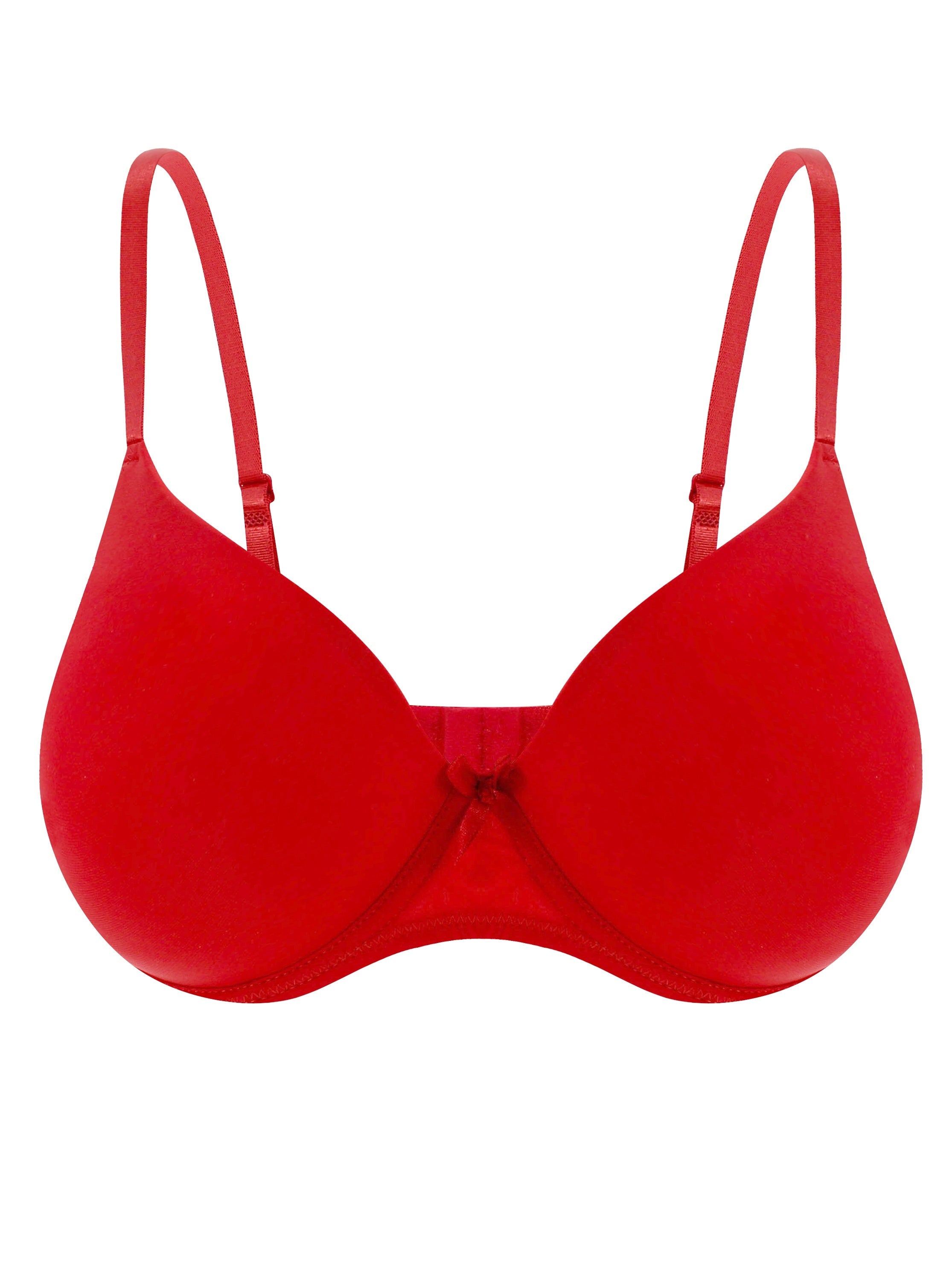 Comfy Push Up T-Shirt Bra Solid Color Women's Lingerie