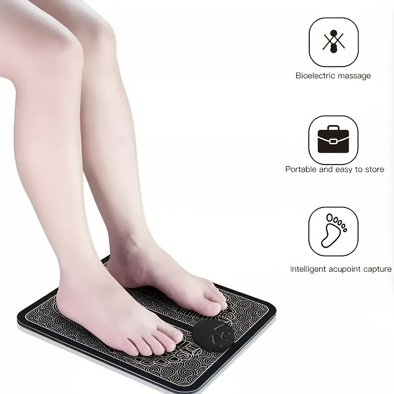 Portable Foot Massager Mat Intelligent Massage Pad Machine for Home Office