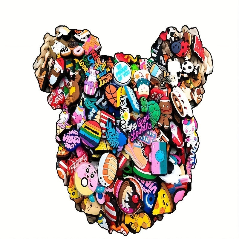 30pcs Cartoon Shoe Accessories PVC Clogs Charm Sandal Shoe Decoration