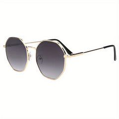 Men's Metal Frame Sunglasses Geometric Design
