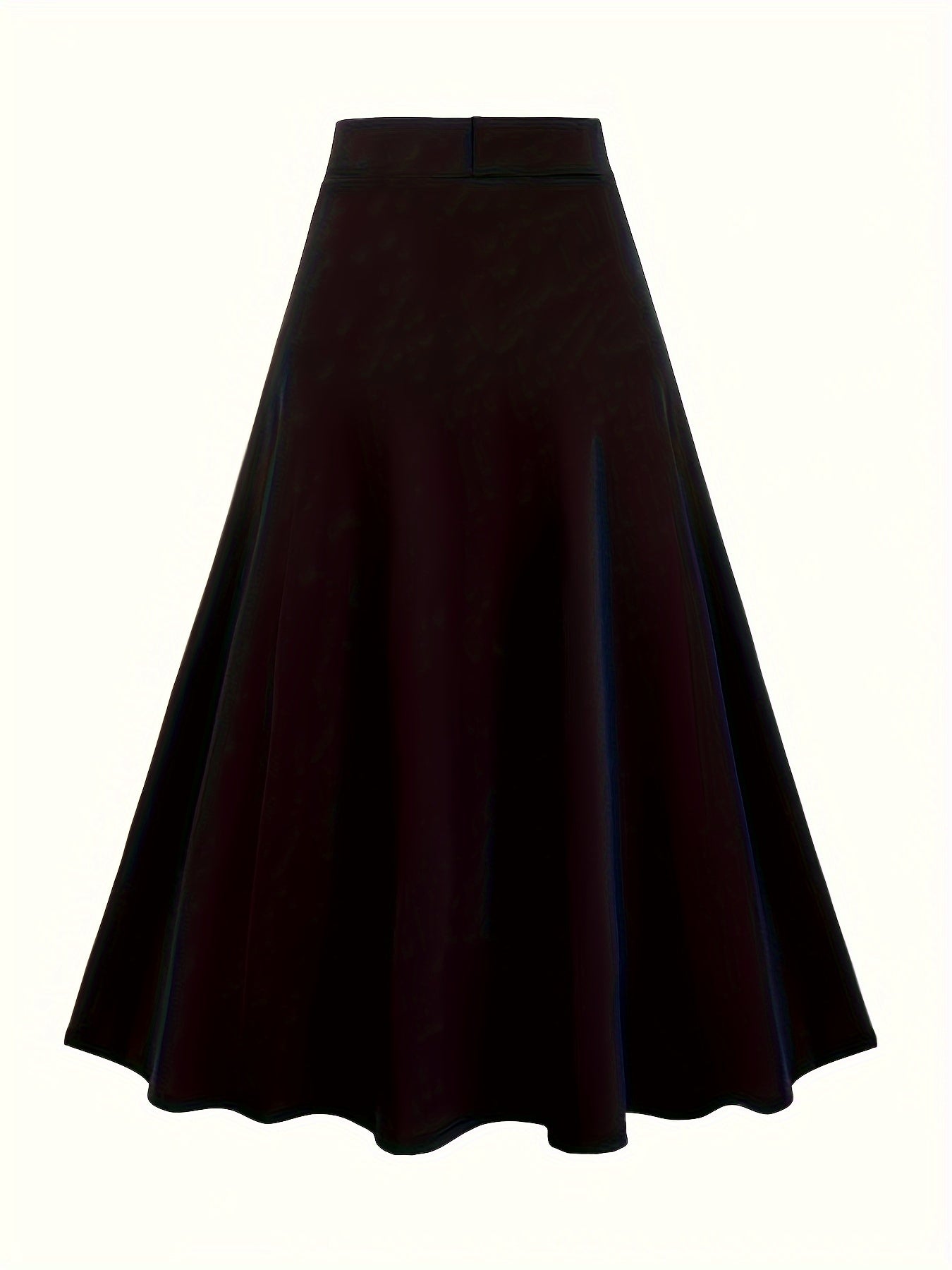  Colorblock Grommet Lace Up A-line Skirt