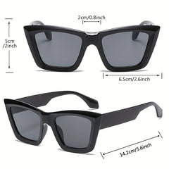 Square Cat Eye Sunglasses UV400 Anti Glare for Men Women