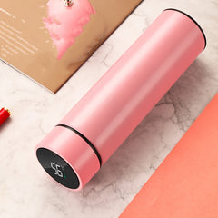500ml Vacuum Insulated Stainless Steel Water Cup LED Display Touch Temp Sensor