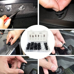 100pcs Nylon Car Interior Bumper Fixer Mudguard Set