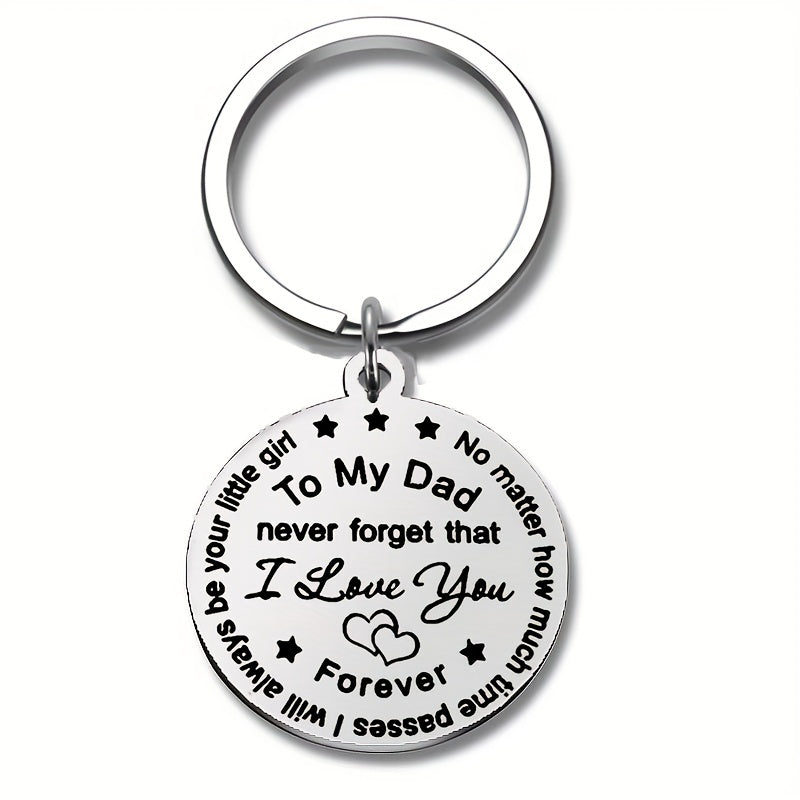 Dad Keychain From Daughter Son Unique Gift For Men On Birthday