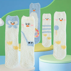 5 10 15 Pairs Cartoon Print Socks Women's Stockings & Hosiery
