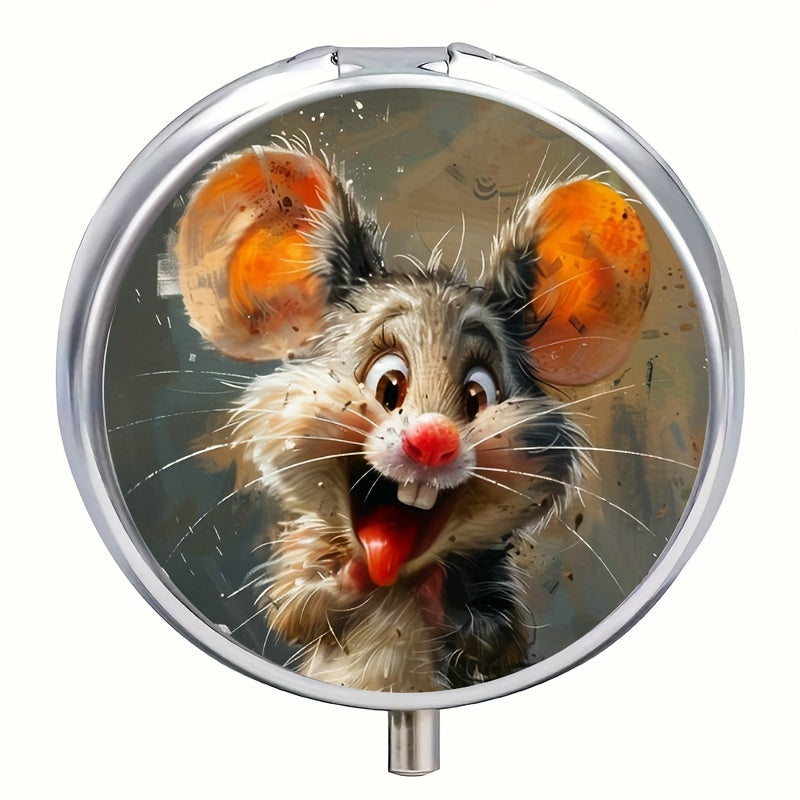 Cartoon Mouse Pill Case Travel Size Medication Organizer