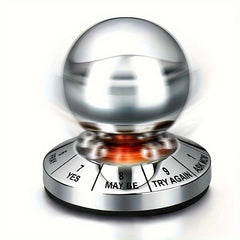 Metal Fortune Ball Spinner-YES MAYBE TRY AGAIN-Stress Relief-Fidget Toy