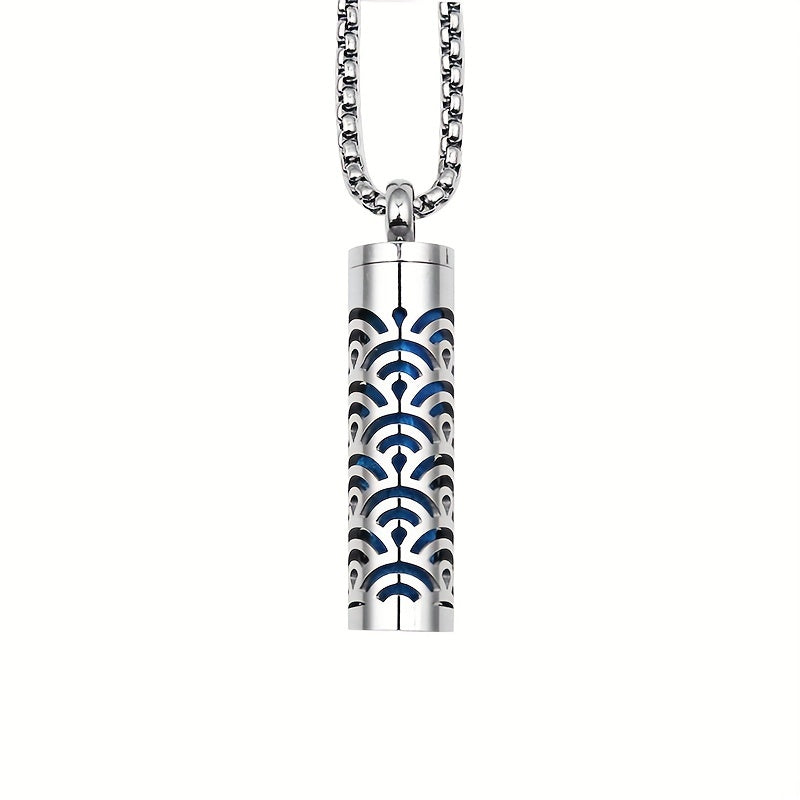 Aromatherapy Diffuser Necklace Stainless Steel Box Style