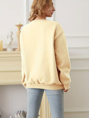 Skull Print Sweatshirt Crew Neck Long Sleeve Casual Women's Clothing