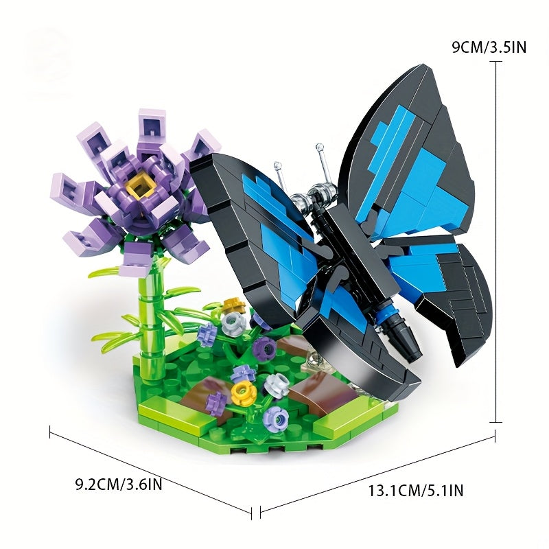 Creative Butterfly Building Block Set Animal Series Stacking Skill Training