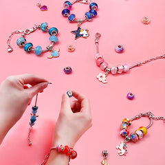 Women's DIY Bracelet & Necklace Kit with Beads & Charms