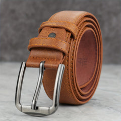 Men's Pin Buckle Belt PU Leather Casual Jeans Pants Waist Strap