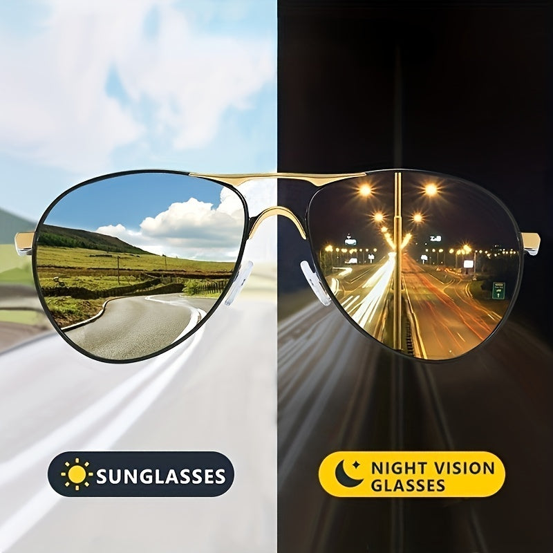 Intelligent Photochromic Polarized Sunglasses with UV400 Protection