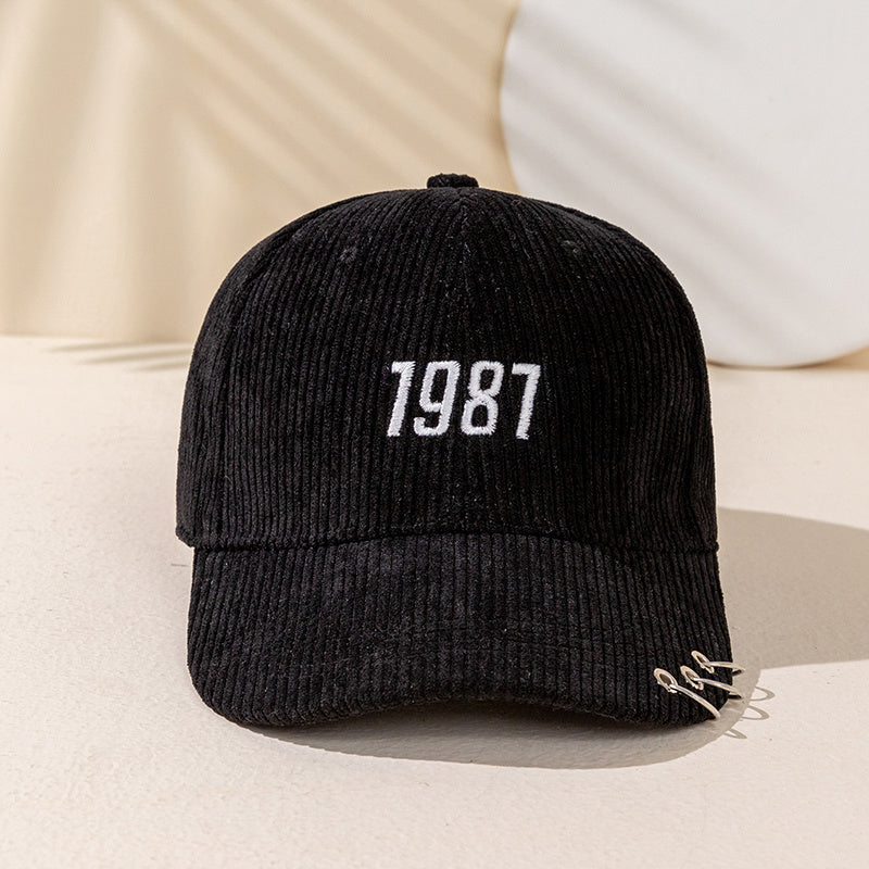 Men's Embroidered 1997 Corduroy Polyester Baseball Cap