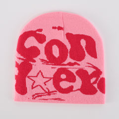 Y2K Hip Hop Beanie Unisex Knit Cap Warm Winter Ski Hat