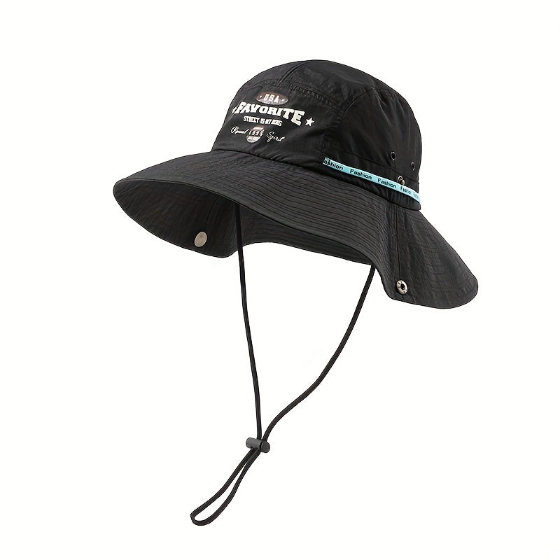 Cowboy Bucket Hat Wide Brim UV Protection Sun Hat