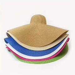 Floppy Sun Hat Wide Brim Beach Summer UV Protection Straw Hats
