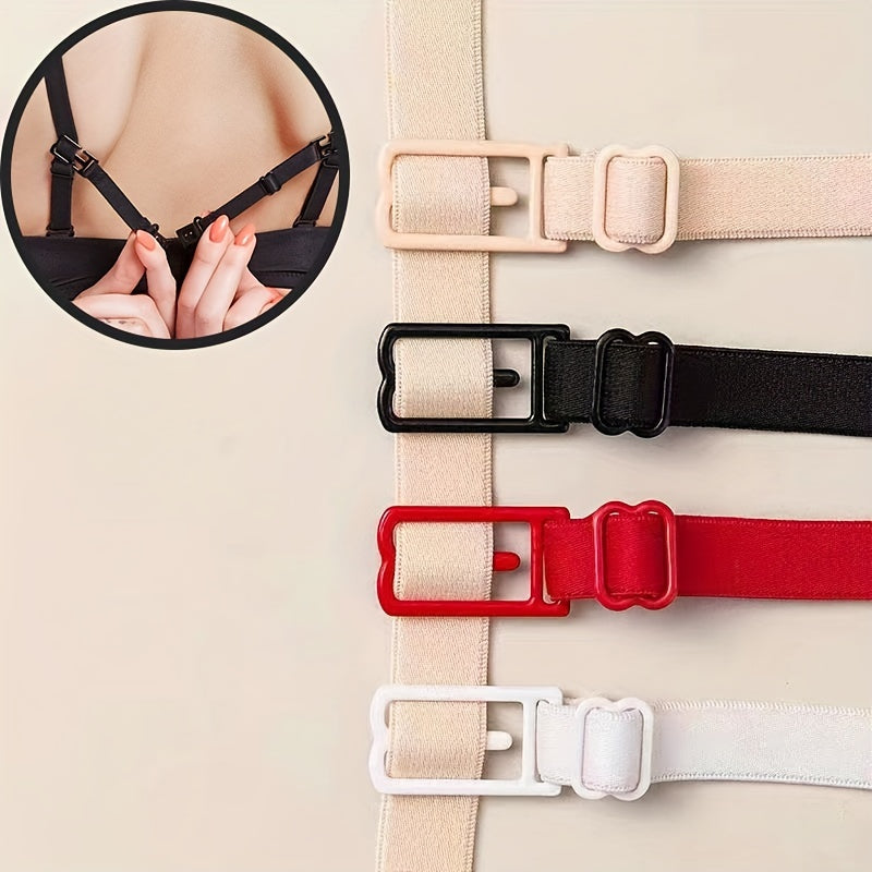 Invisible Bra Strap Clips Adjustable Elastic Shoulder Belt Non slip Straps