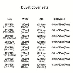 Starry Sky Duvet Cover Set Soft Comfortable Breathable Bedding Set