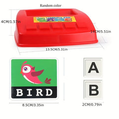 113Pcs English Literacy Card Typewriter Game Early Kid Education Toy