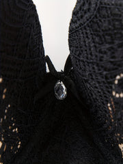  Leopard Print Lace High Stretch Rhinestone Bra