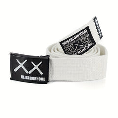 Men's XX Canvas Leather Belt, 3 1/5-inch - Can Be Tied for 20 Years