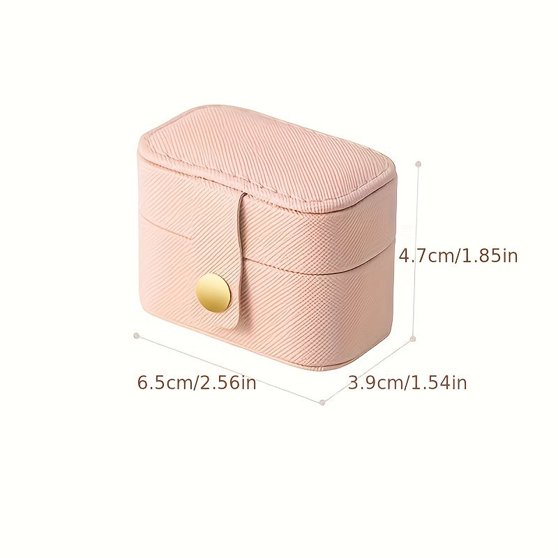 Mini Ring Box PU Leather Waterproof Case for Wedding Gift