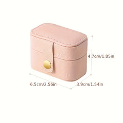 Mini Ring Box PU Leather Waterproof Case for Wedding Gift