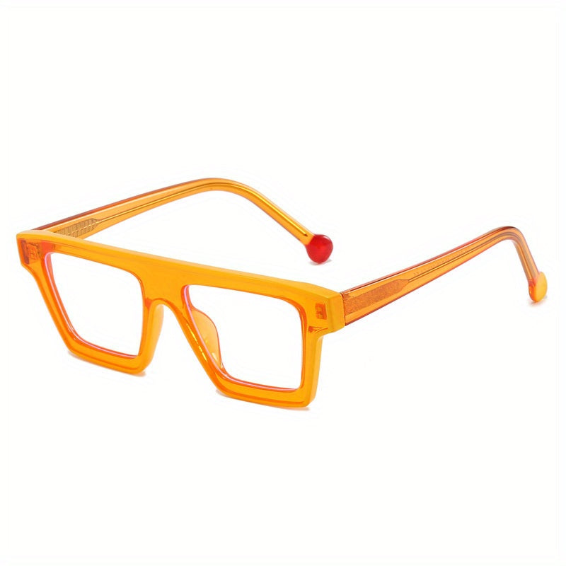 Y2K Clear Lens Glasses TR90 Square Spectacles Frame For Women Men