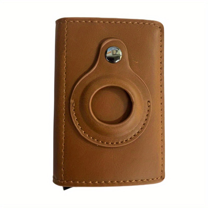 Carbon Fiber Airtag Wallet Men's Business ID Credit Card Holder