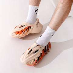 Men's Tie Dye Foam Runners Casual Outdoor Walking Shoes