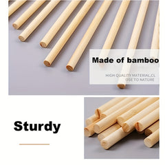 100pcs Wooden Stick 100mm 3mm Solid Wood Birch Ice Cream Stick