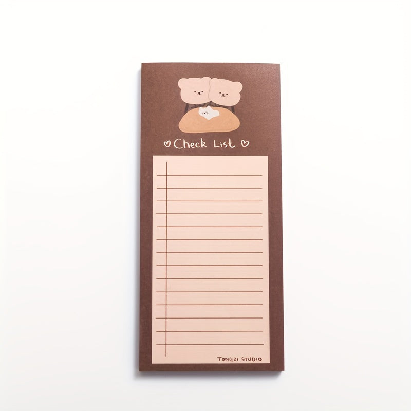 Cookie Bear Tearable Portable Note Book 50 Sheets