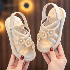 Toddler Girls Flower Sandals Lightweight Beach Shoes