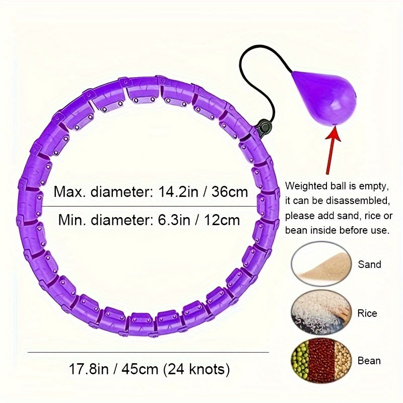 Adjustable Fitness Hoop For Yoga Pilates Home Gym Workouts