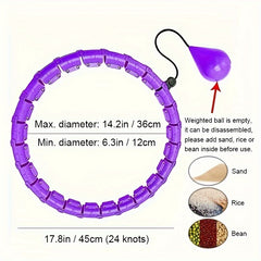 Adjustable Fitness Hoop For Yoga Pilates Home Gym Workouts