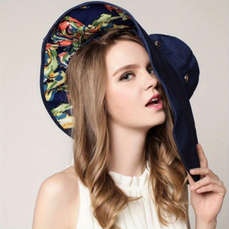 Oversized Brim Sun Hat UV Protection Bucket Hat Beach Hats