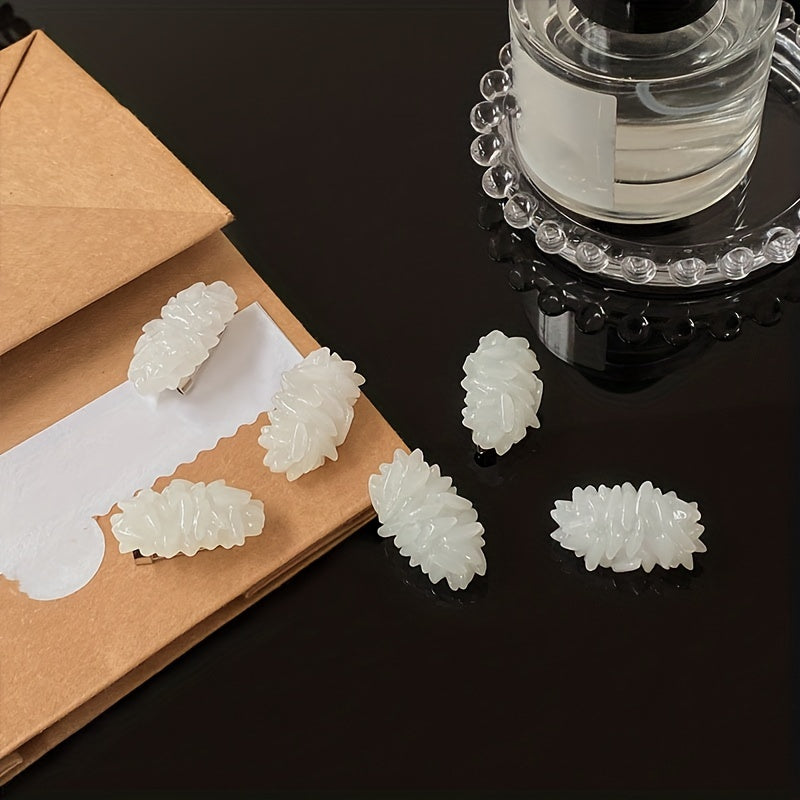 2pcs Rice Pattern Side Clip Bangs Clip Funny Duck Billed Clip Hair Accessories