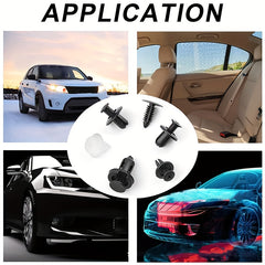 100pcs Car Universal Buckle Set Nylon Bumper Buckle Clip Kit